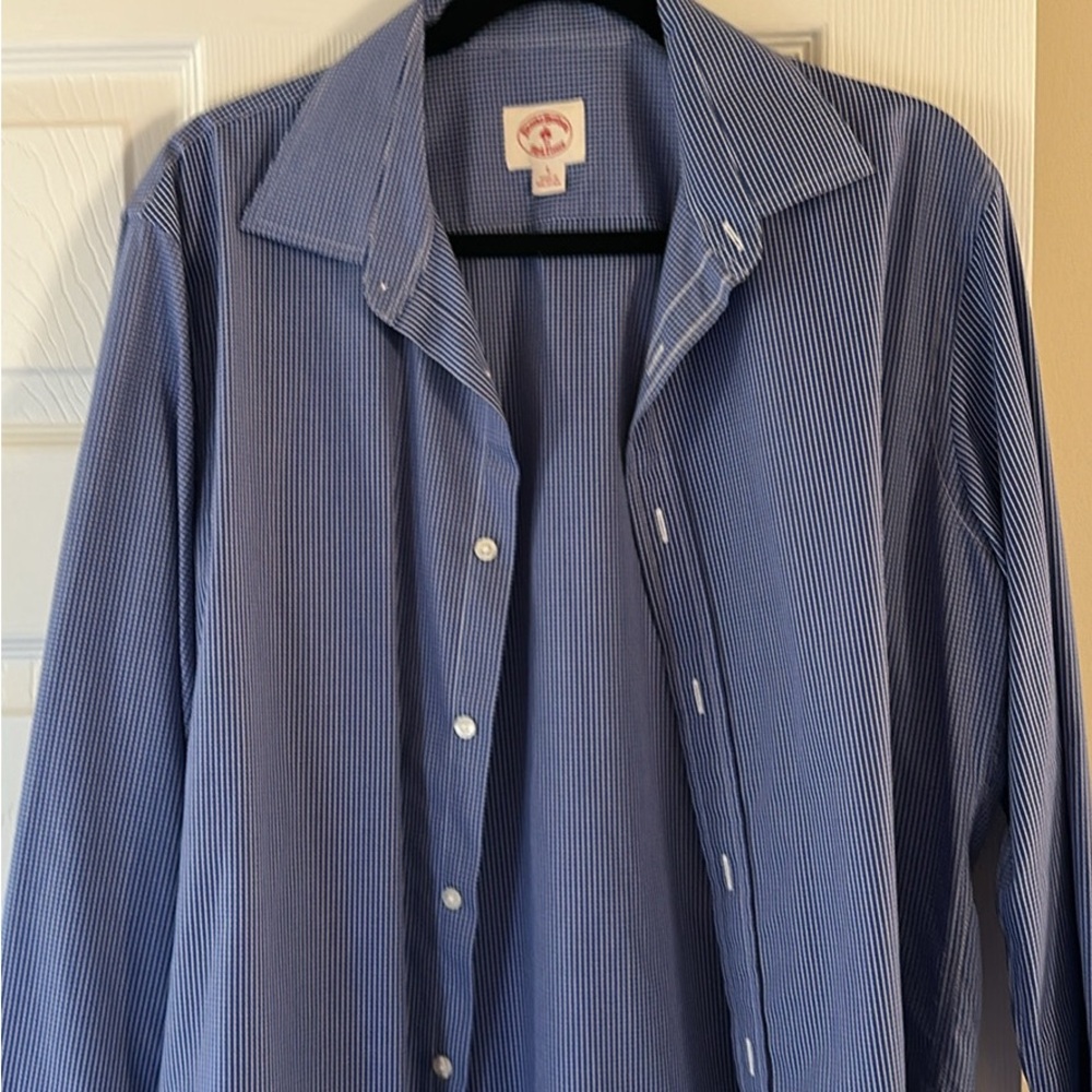 Brooks Brothers Blue Checkered Shirt